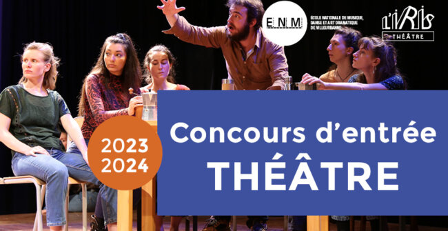 Audition d'entrée théâtre 2023-24